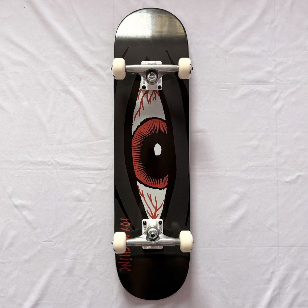 Toy Machine “Bloodshot” 8.0” x 31.6” Custom Skateboard Complete