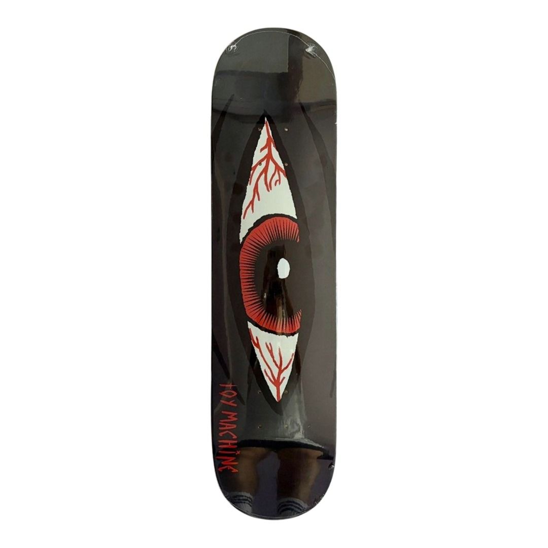 Toy Machine “Bloodshot Eyes” 8.0” x 31.66” Skateboard Deck — underside graphic view