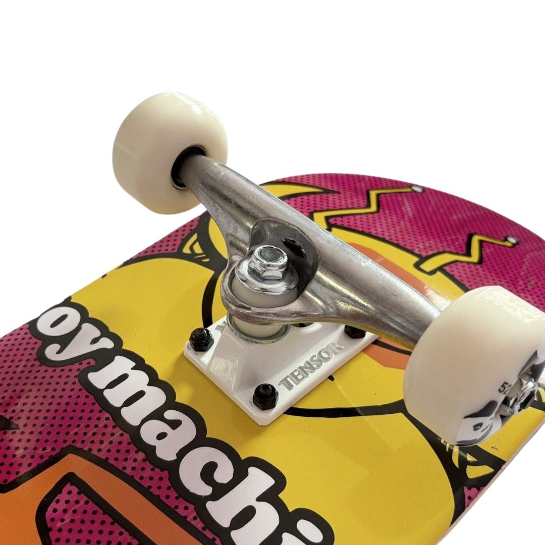 Toy Machine “Chopped Up” 8.0” x 31.6” Custom Skateboard Complete — angled truck detail