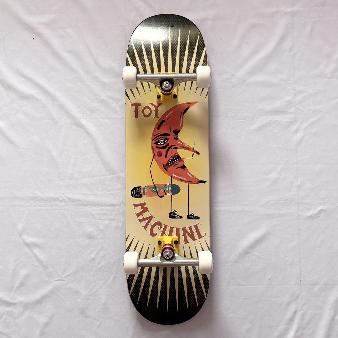 Toy Machine “Moon Man” 8.5” x 32.25” Custom Skateboard Complete
