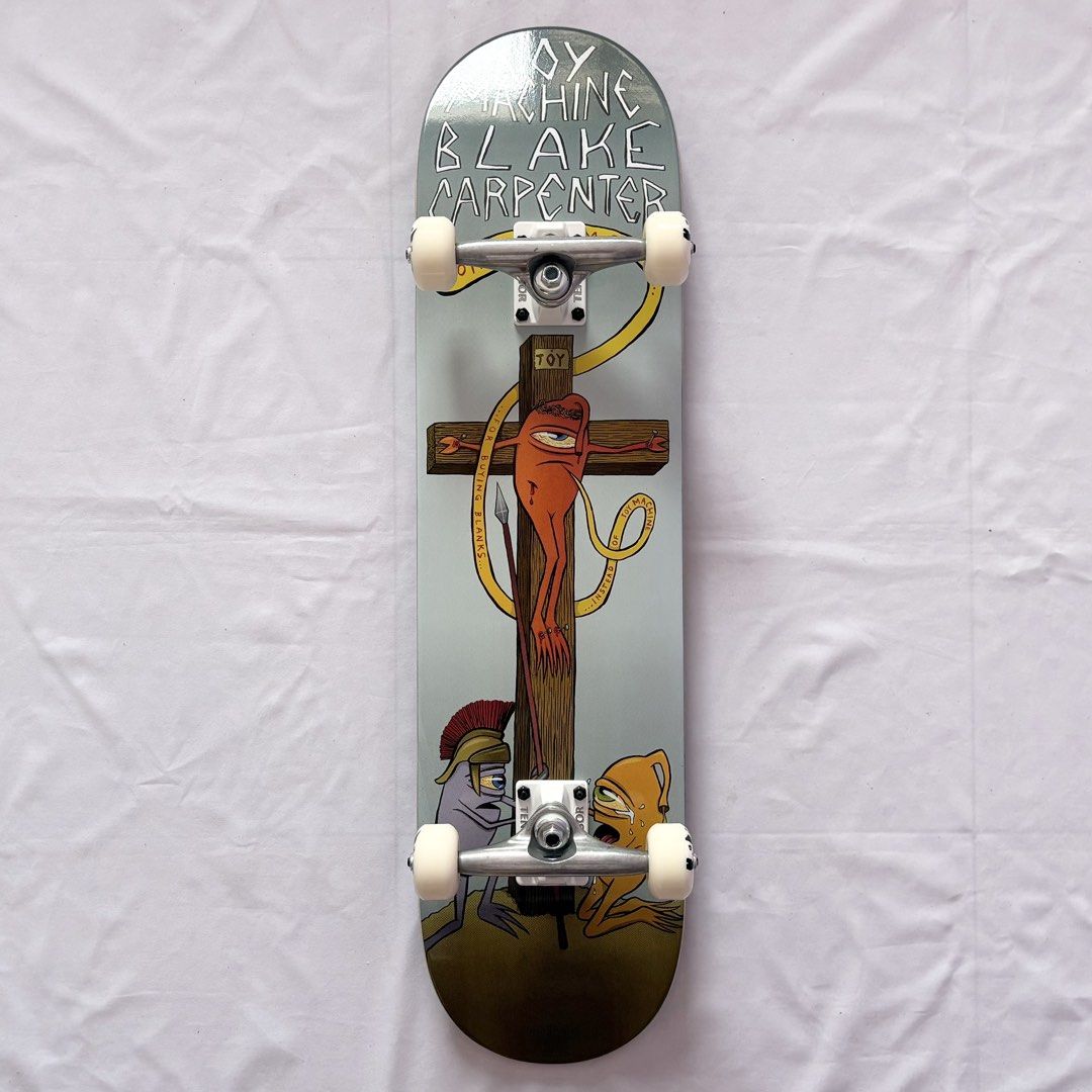 Toy Machine “Cross” 8.0” x 31.65” Blake Carpenter Model Custom Skateboard Complete