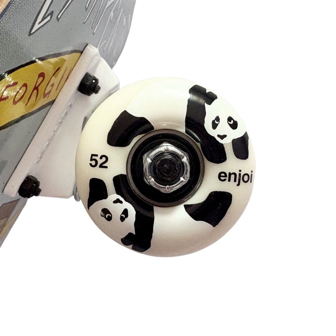 Toy Machine “Cross” 8.0” x 31.65” Blake Carpenter Model Custom Skateboard Complete — wheel close-up