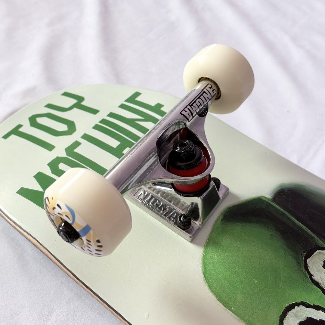 Toy Machine “Green Mascot” 7.375” x 30.8” Daniel Lutheran Model Custom Skateboard Complete