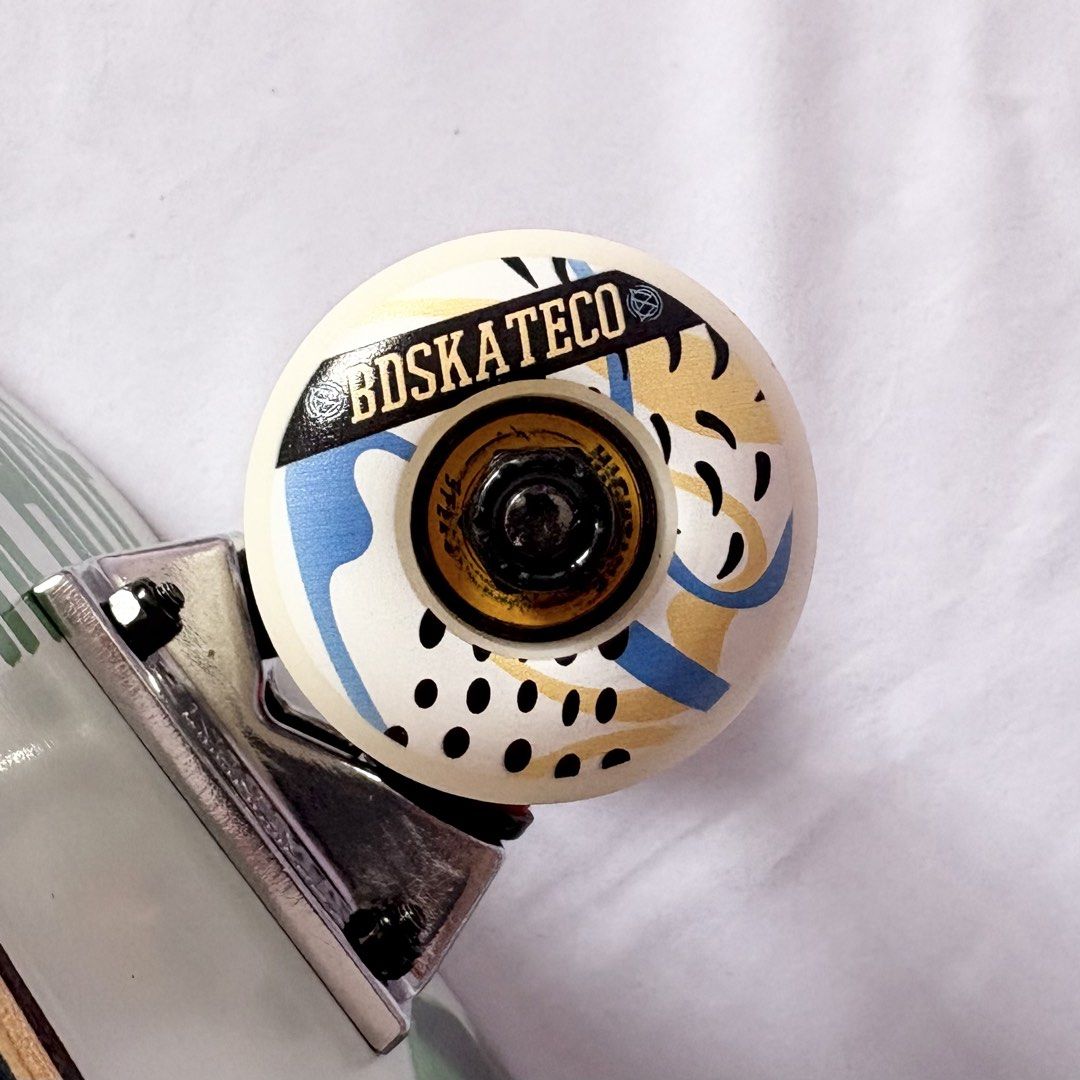 Toy Machine “Green Mascot” 7.375” x 30.8” Daniel Lutheran Model Custom Skateboard Complete