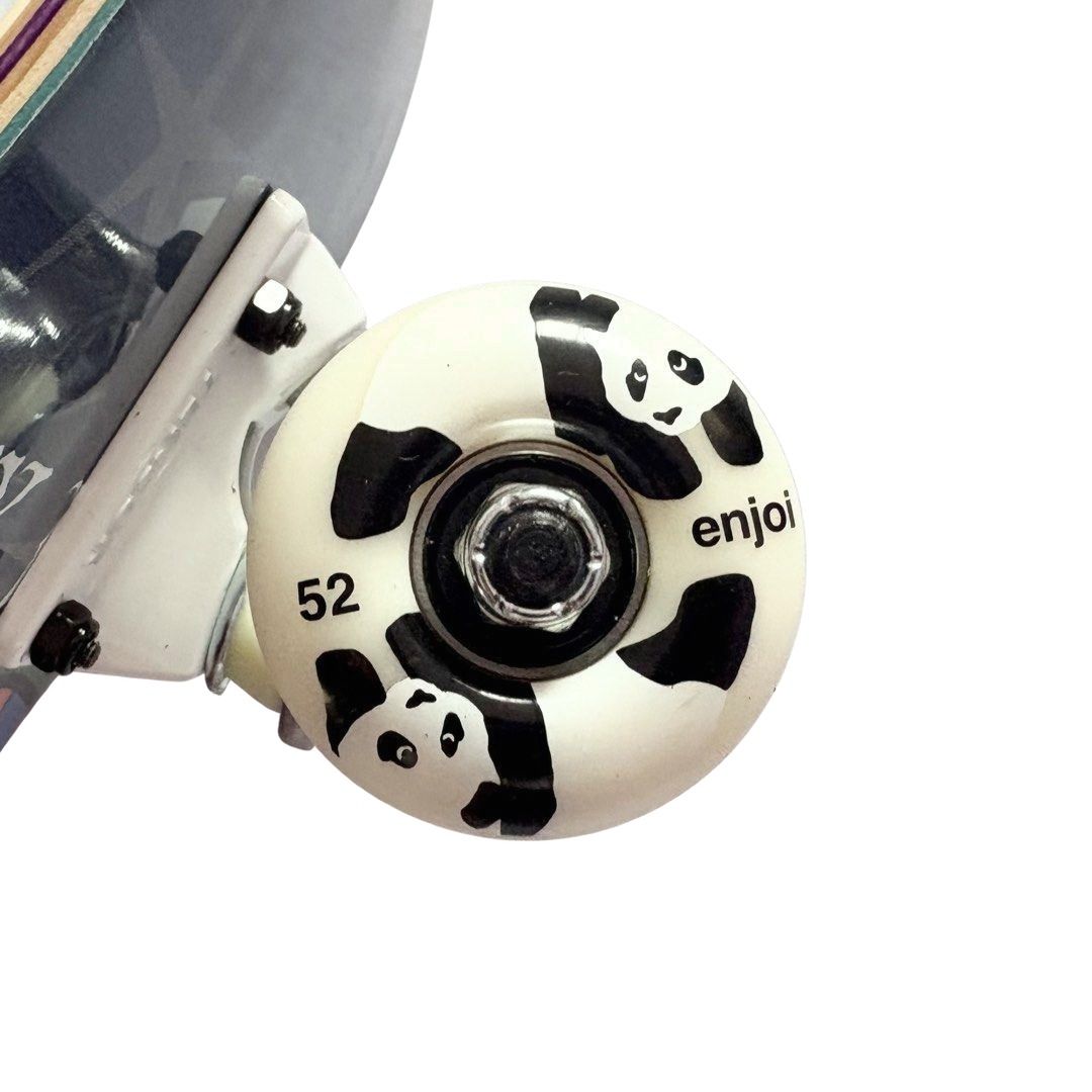 Toy Machine “Lightning” 8.0” x 31.6” Custom Skateboard Complete — wheel close-up