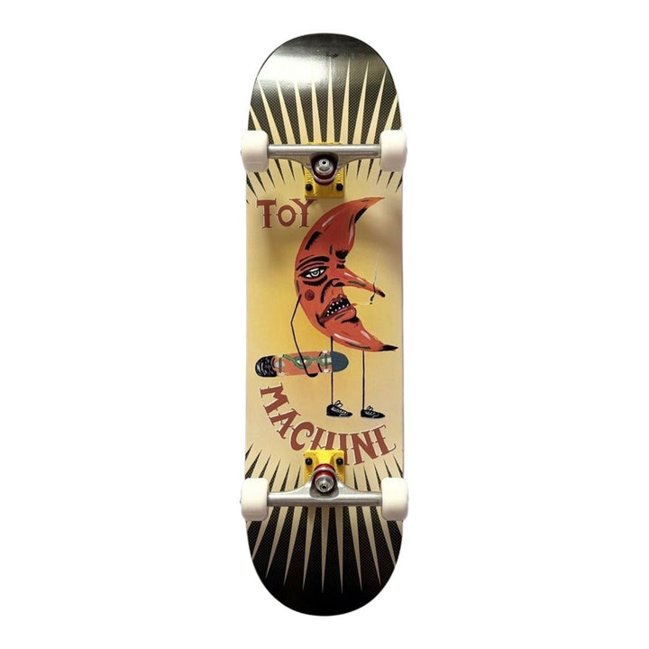 Toy Machine “Moon Man” 8.5” x 32.25” Custom Skateboard Complete — underside graphic view