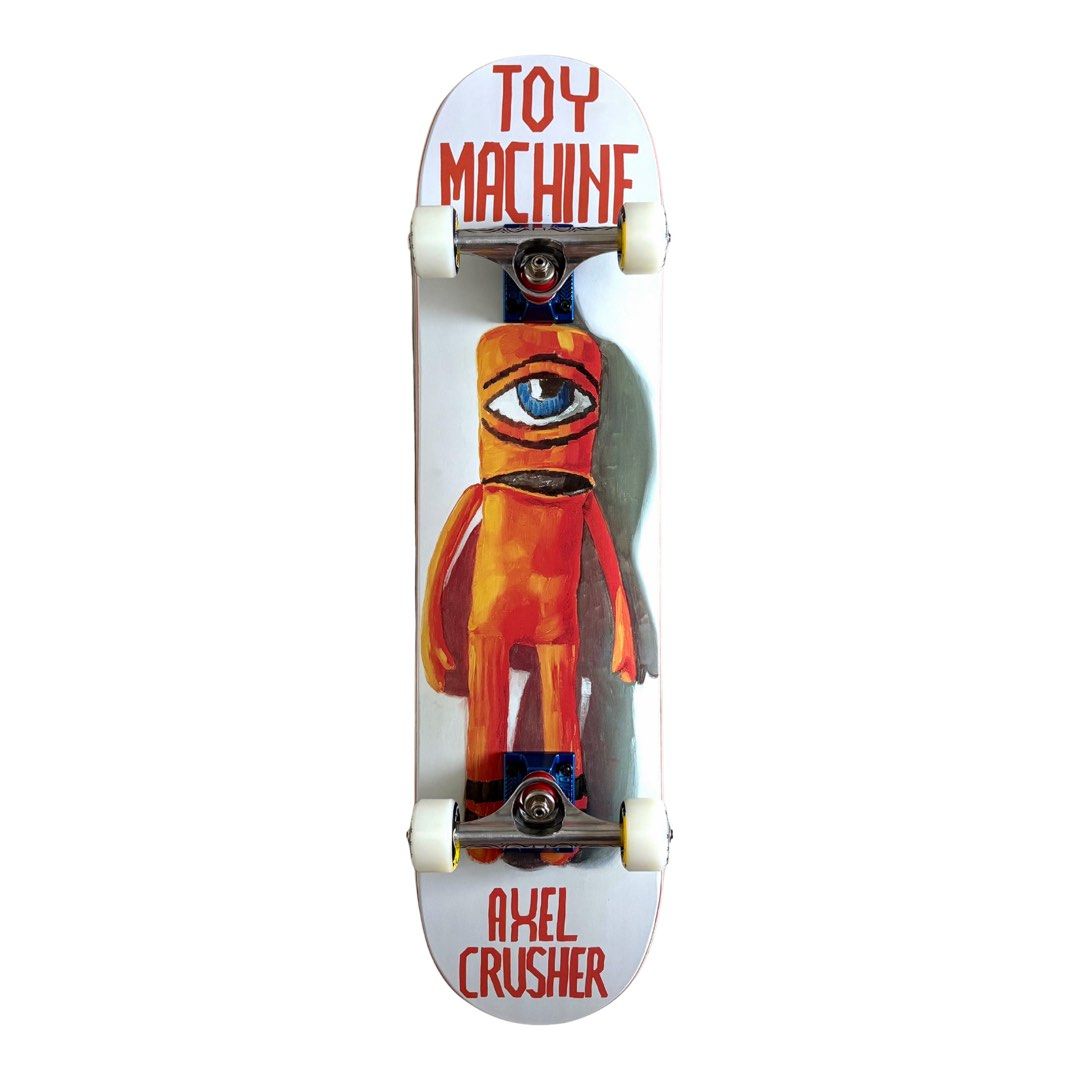 Toy Machine “Orange Doll” 7.675″ / 8.0″ Axel Crusher Pro Model Custom Skateboard Complete