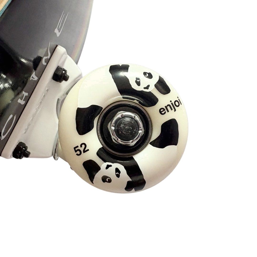 Toy Machine “Spectrum” 8.0” x 31.6” Custom Skateboard Complete — wheel close-up