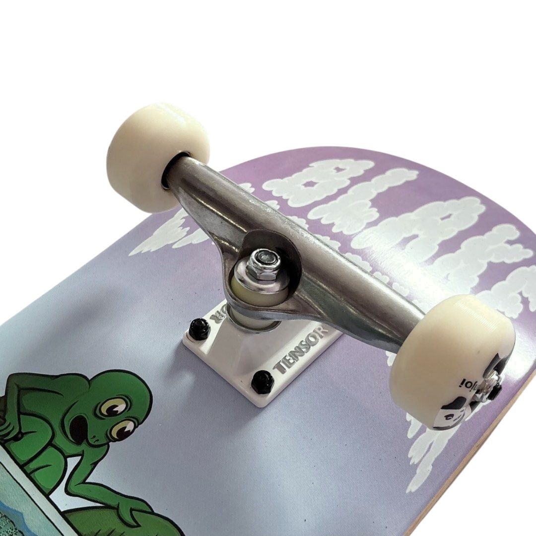 Toy Machine “Underwater” 8.375” x 32” Custom Skateboard Complete — angled truck detail