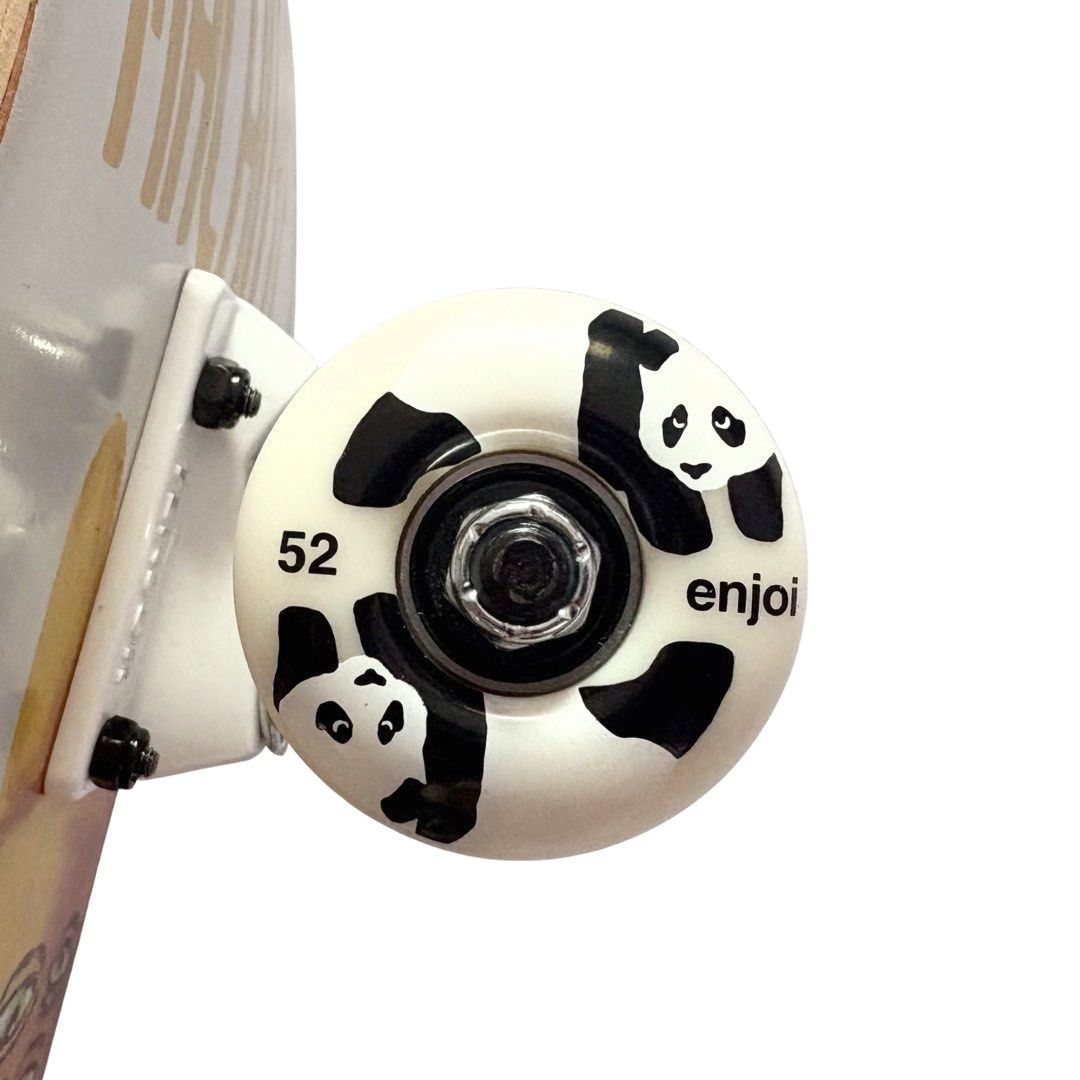 Toy Machine “Yellow Mascot” 8.06” x 31.9” Jeremy Lebras Model Custom Skateboard Complete — wheel close-up