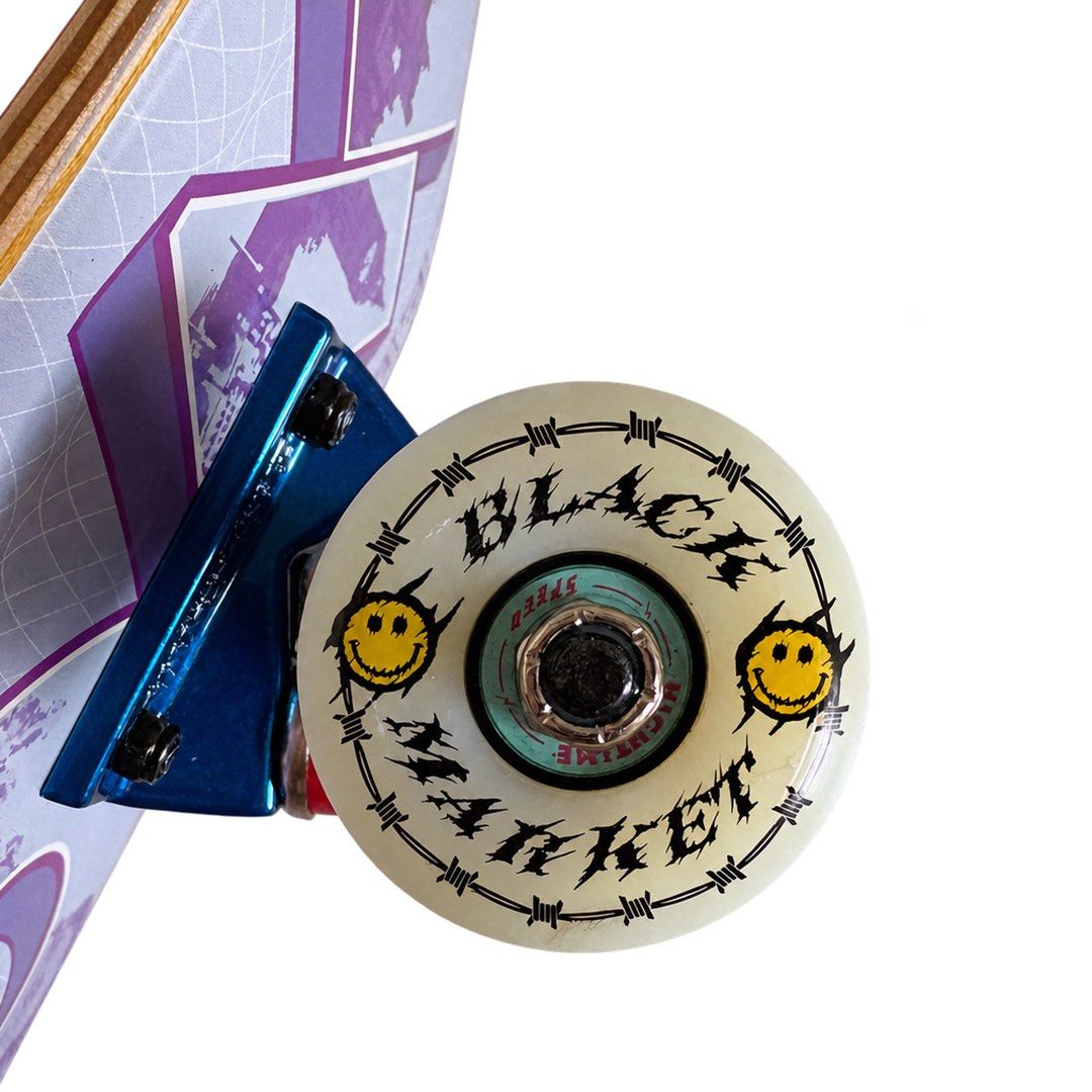 Wollup x Currency Series “London” 7.5″ x 29.25″ Custom Kids Skateboard Complete